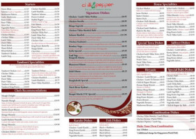 Chilli Pepper menu