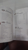 Pizarro menu