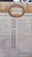 Halaszcsarda menu