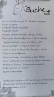 El Buche menu