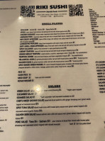 Riki Sushi menu