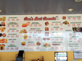 Dee's Best Donuts menu