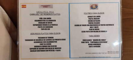 Samaranch Park menu