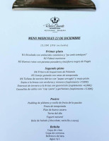 Reina Elisenda De Montcada menu