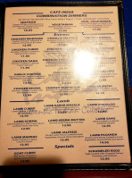 Cafe India Cuisine menu