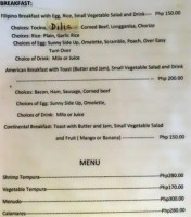 Brumini Resorts menu