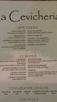 La Cevicheria menu