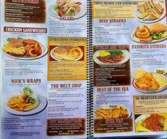 Nick's menu