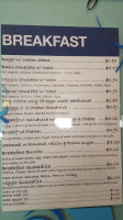 Cafe Nine menu