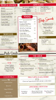 Shady Nook Lounge menu