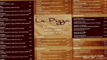 La Pizza menu