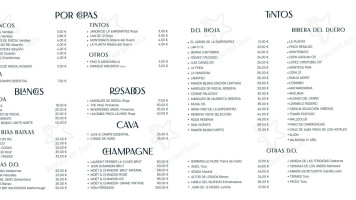 Barbillon Oyster menu