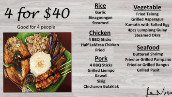 Lamesa menu