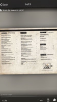 The Latin House menu