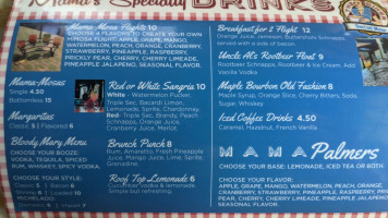 The Diner menu