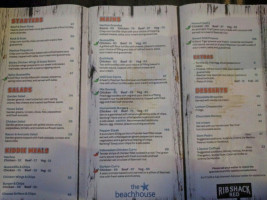 Surf Cafe menu