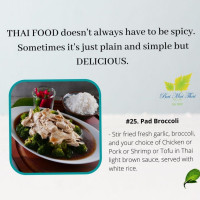 Bai Mai Thai food