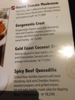 Outback Steakhouse menu