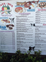 Papa Mex menu