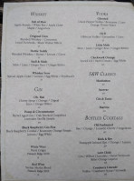 Stoll And Wolfe Distillery menu