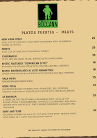 BŪccann menu