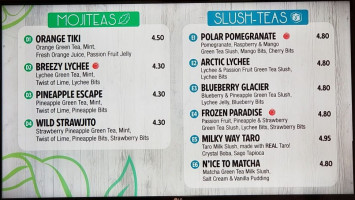 Twisteas menu