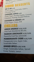 Crack'd Kitchen Coffee menu