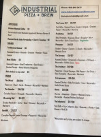 Industrial Pizza Brew menu