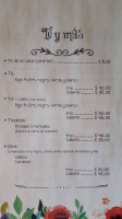 El Recuerdo menu