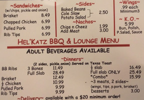 Hel'katz Bbq And Lounge food