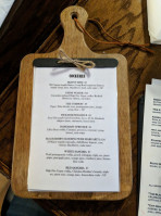 Brickyard Tavern menu