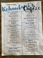 Kehaulani’s Cafe menu