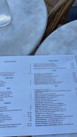 Zinqué Newport menu