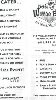 Little Willie's Bbq menu