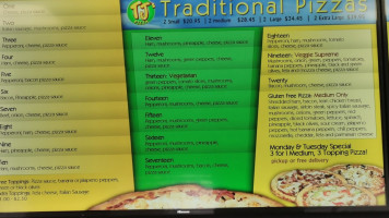 Tj's Pizza Medicine Hat menu