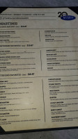 Bitter End Martini Bar & Restaurant menu