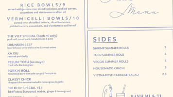 Banh Mi Ti menu