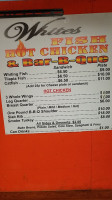 White's Fish Bbq menu