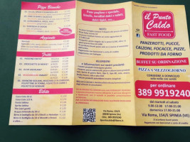 Il Punto Caldo menu