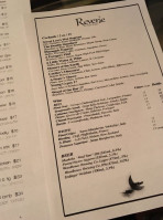 Reverie at Weldon Park menu