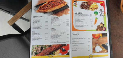 Kitchen Kemer menu