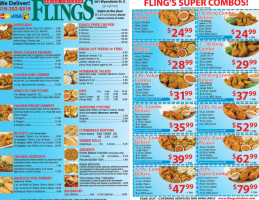 Flings Chicken & Taters menu