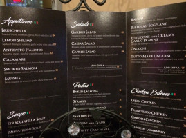 Garden of Italy menu