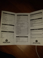 Nana Sushi menu