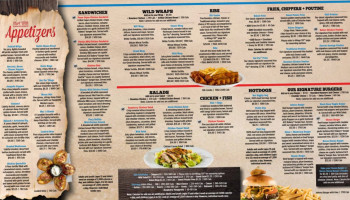 Wild Wing menu