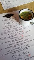 Cassa Ceviche menu