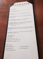 Redwater Rustic Grille menu