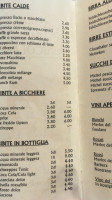 Funicolare menu