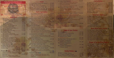 Golden Coast menu