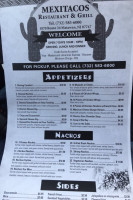 Mexitacos And Grill menu